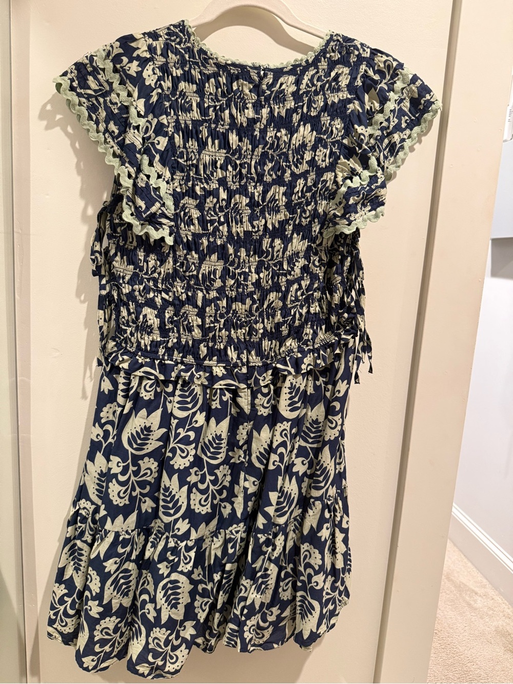 Sea New York Navy and Cream Floral Mini Dress - Picture 3 of 3